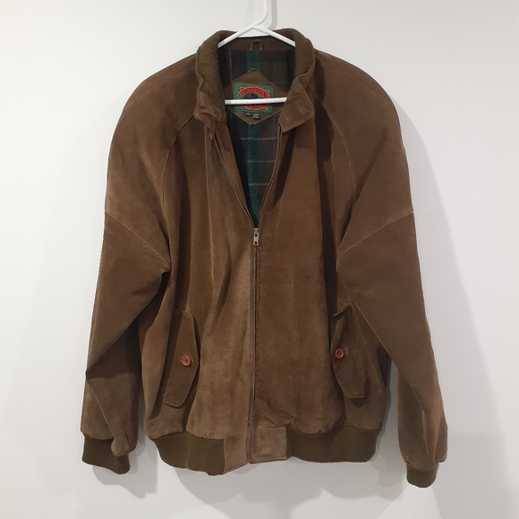 Boston Traders Other - Retro/Vintage 100% Suede Leather Boston Traders Bomber Jacket